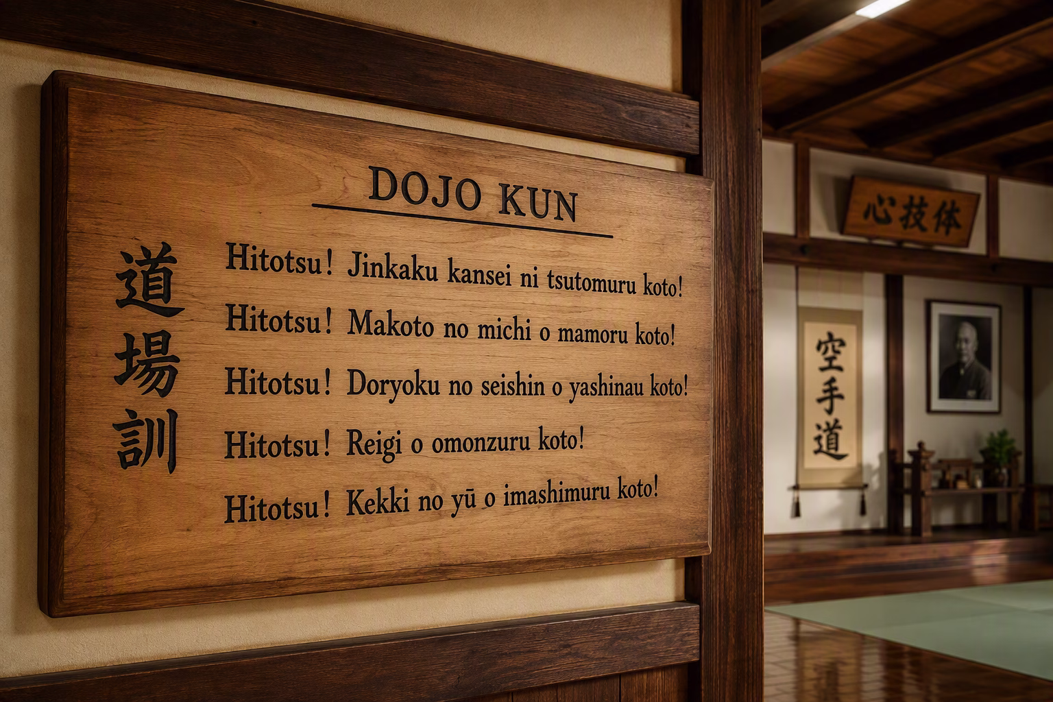 Dojo kun del Karatedo