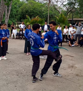 Exhibición de entrenamiento en pareja